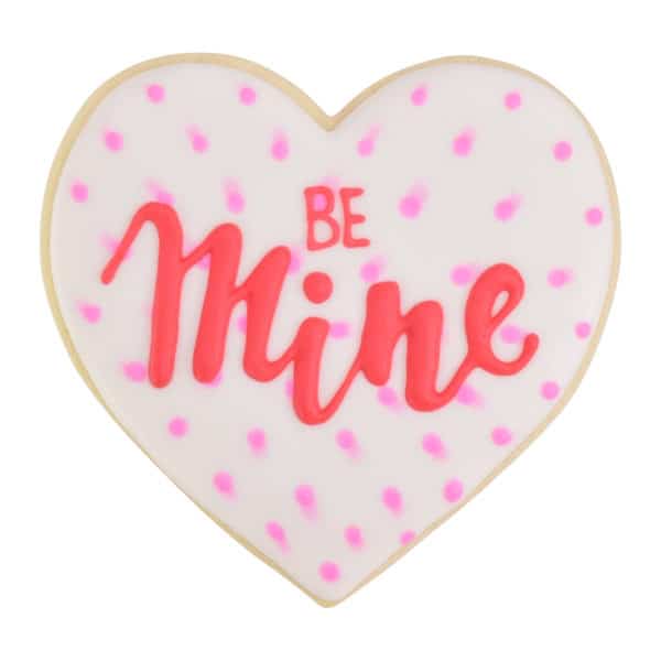 be mine heart cookie