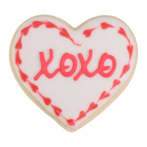 xoxo heart cookie