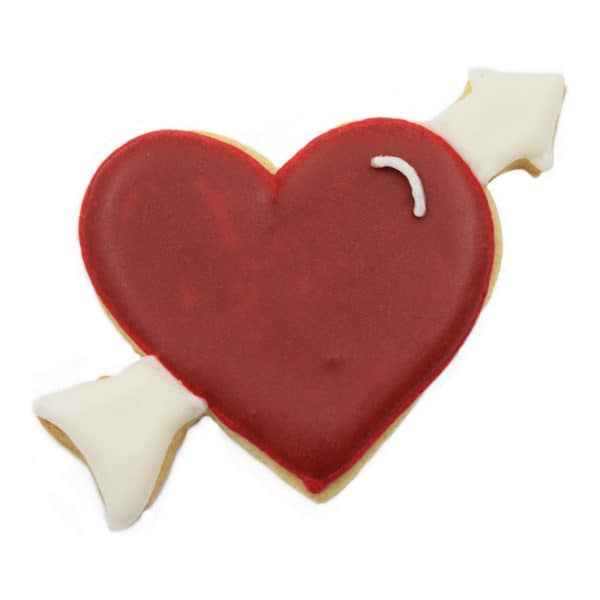heart arrow cookie