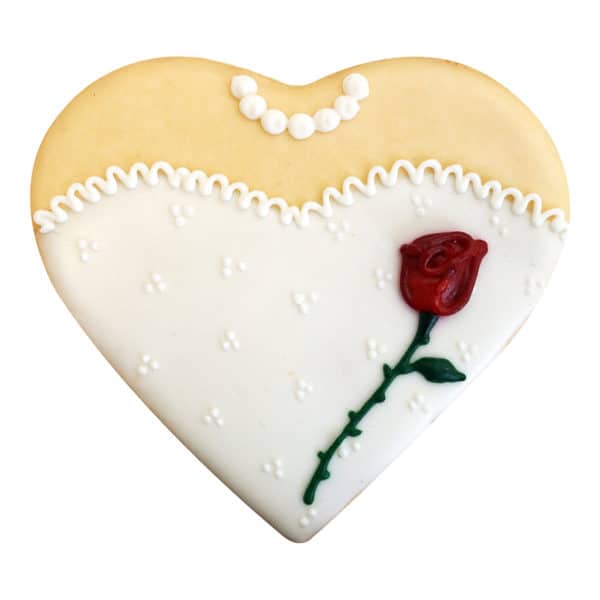 wedding heart cookie
