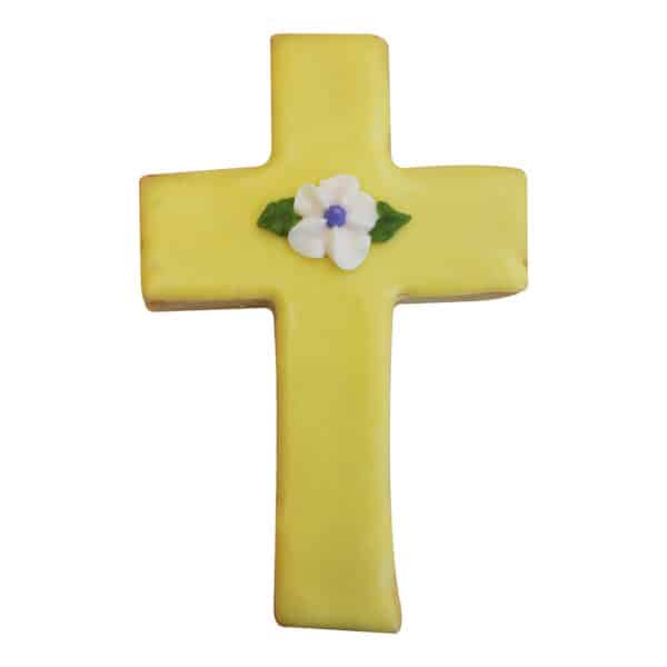 yellow cross cookie