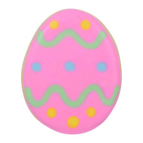 pink easter egg cookie