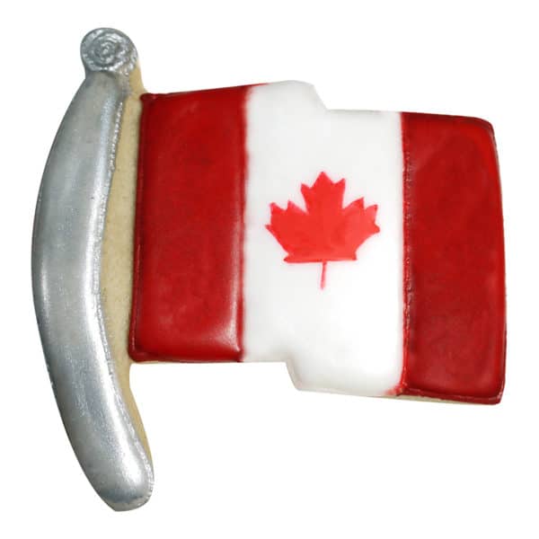 canadian flag cookie