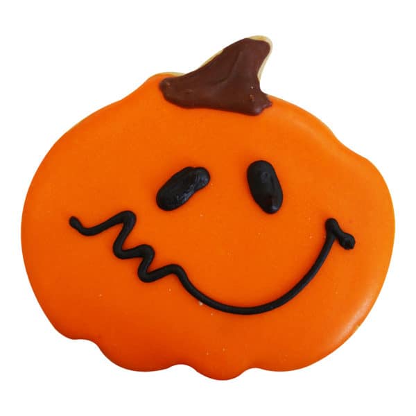 pumpkin face cookie