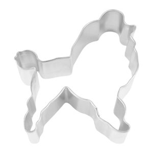 3" Poodle cookie cutter