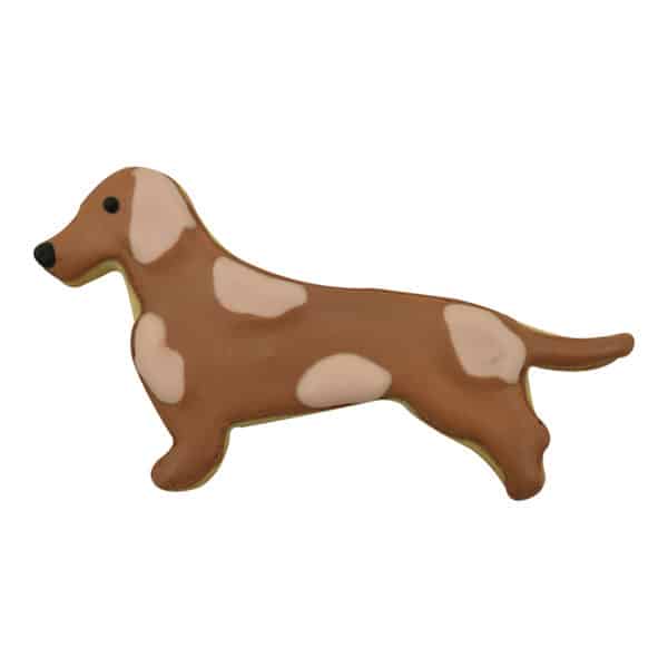 dachsund dog cookie