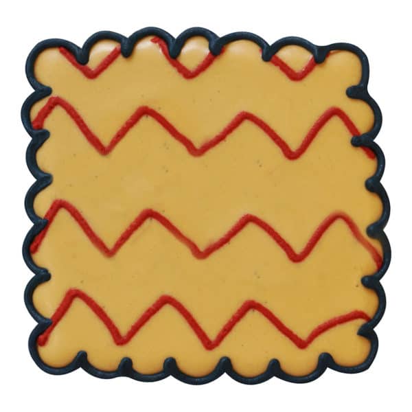 fluted square cookie