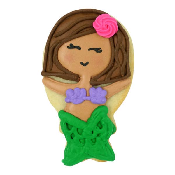 hula girl cookie