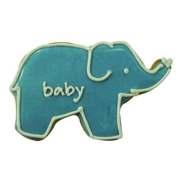 baby elephant cookie