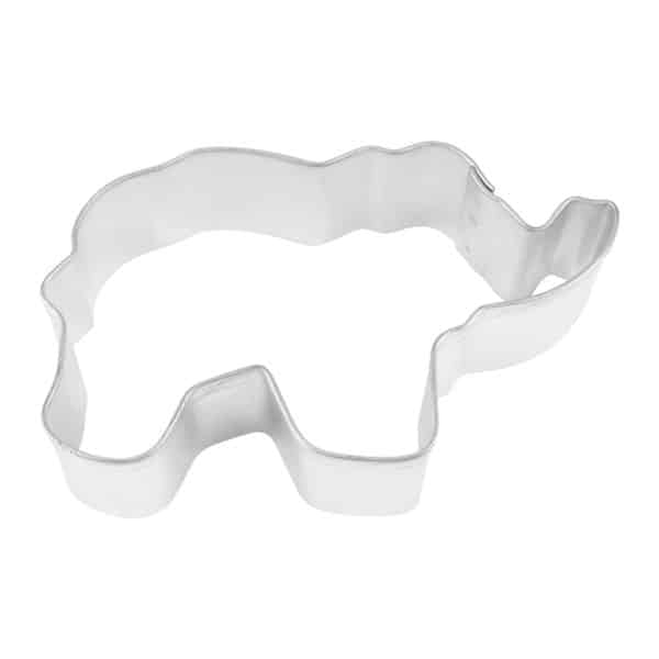 3.5" Elephant cookie cutter