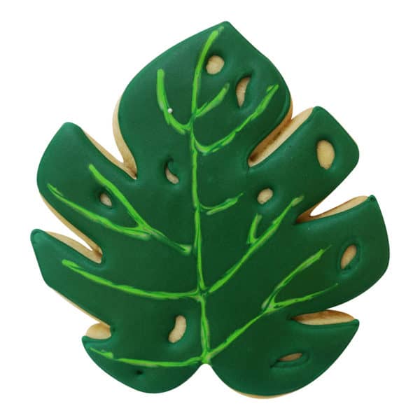 tropical leaf cookie