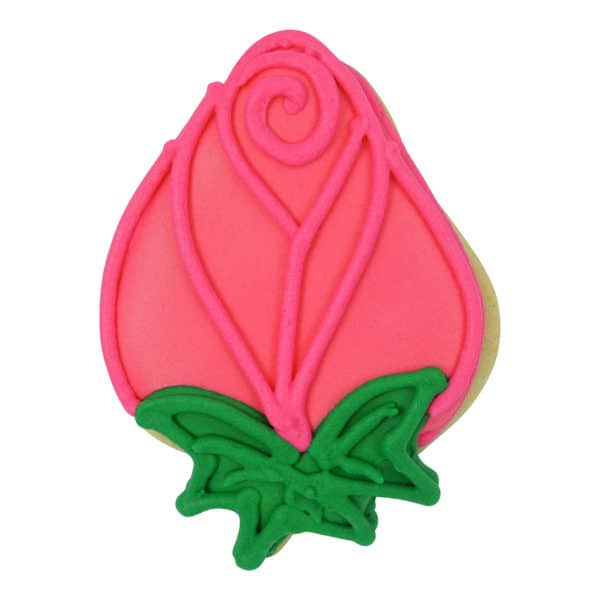 pink rose cookie