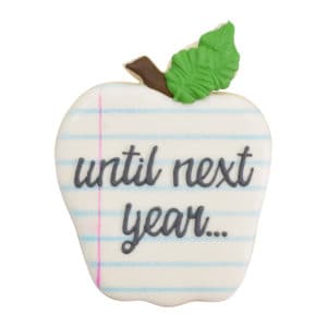 school apple cookie