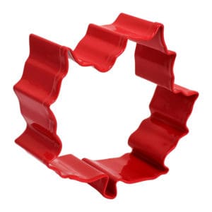 3" Red Canada Maple Leaf
