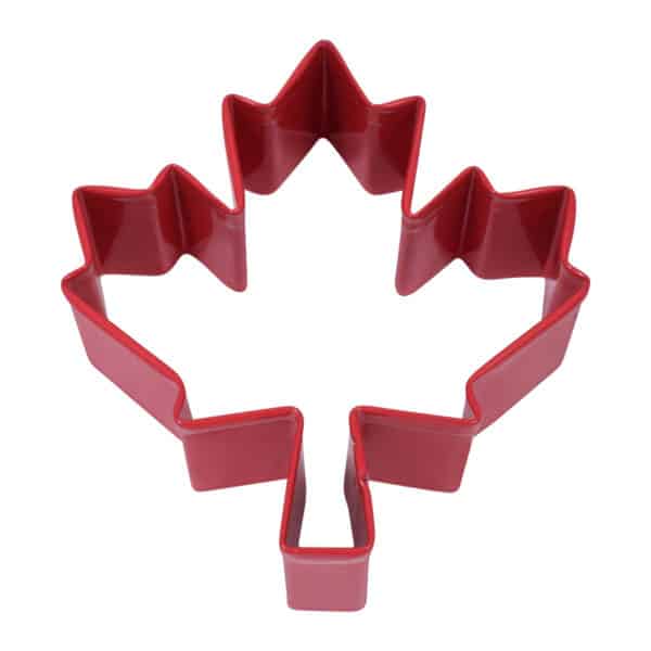 3" Red Maple Leaf Canadian National cookie cutter