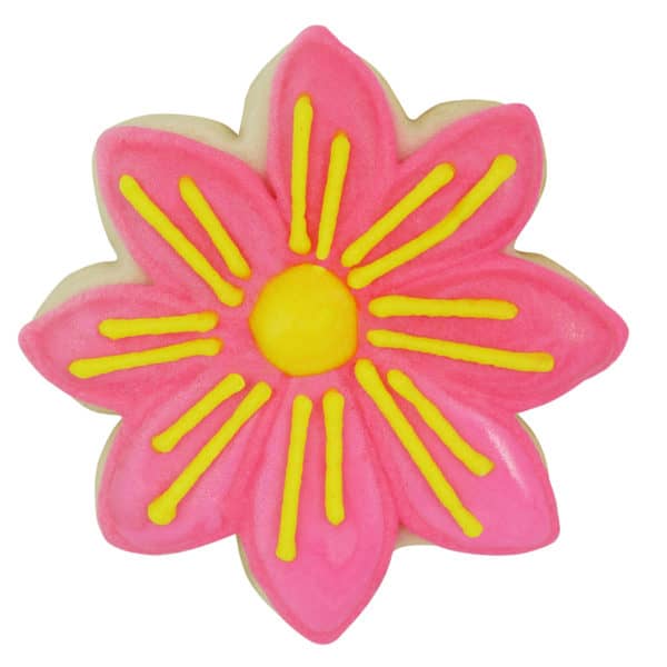 pink daisy cookie