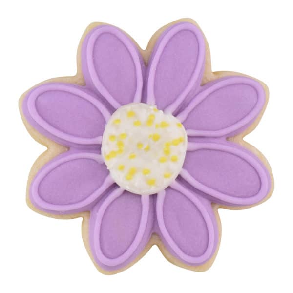 purple daisy cookie