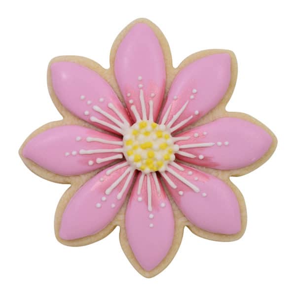 pink daisy cookie