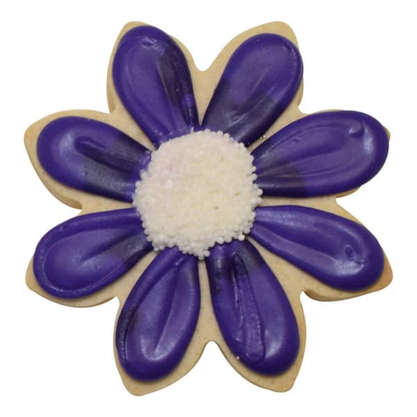 purple flower cookie