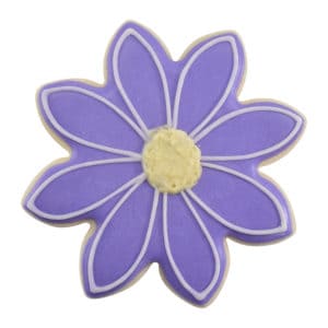 purple daisy cookie