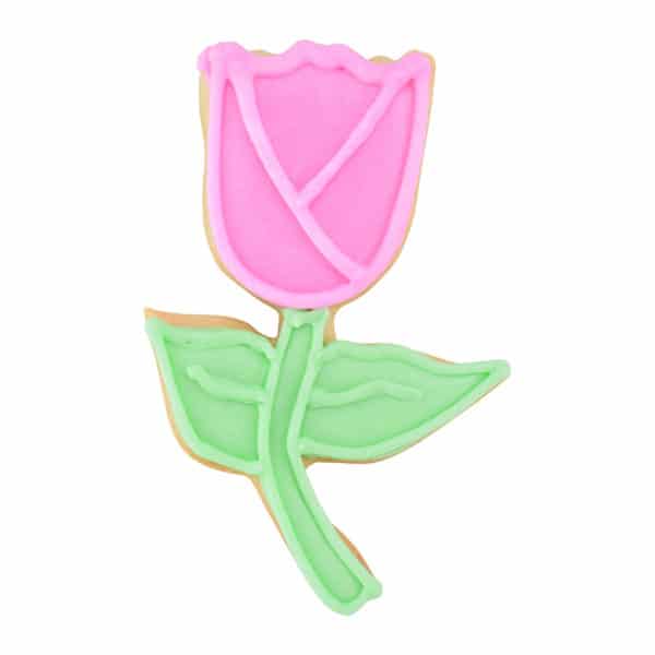 pink tulip cookie