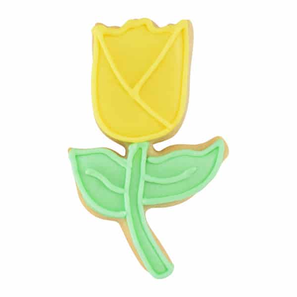 yellow tulip cookie