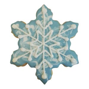 blue snowflake cookie