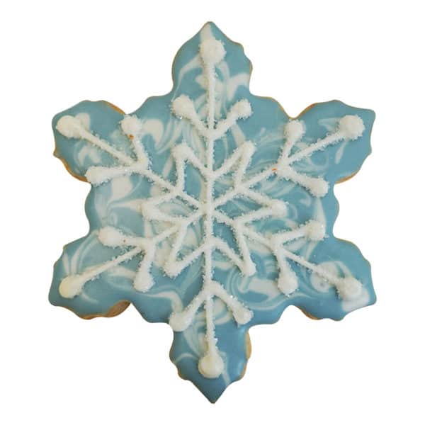 blue snowflake cookie