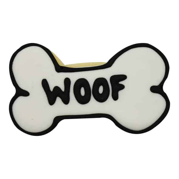 woof dog bone cookie