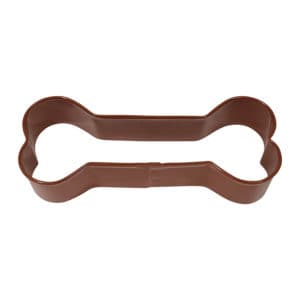 4.5" Brown Dog Bone cookie cutter