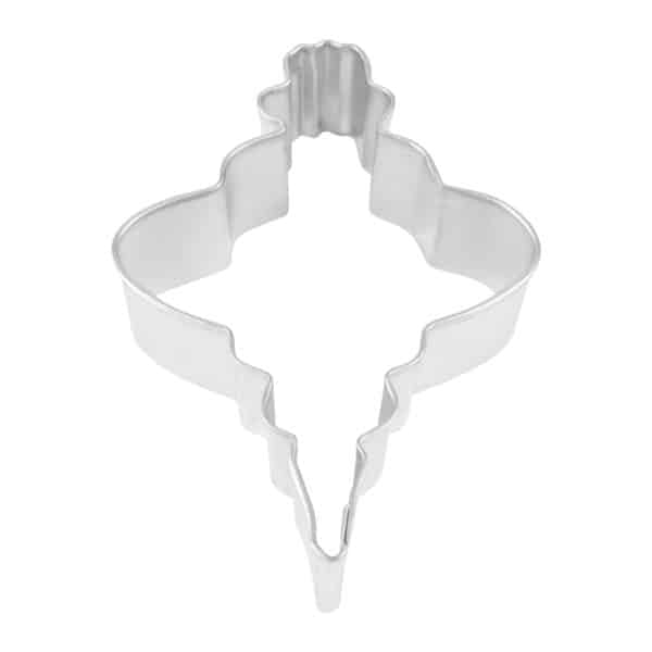 3.5" Ornament Fancy Oval cookie cutter