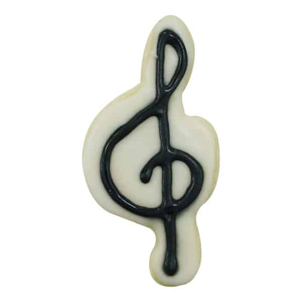 music g clef cookie