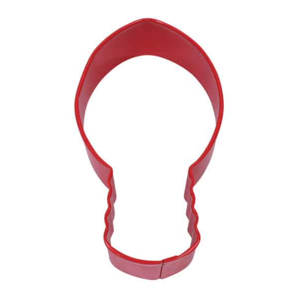 4.25" Red Light Bulb Holiday cookie cutter