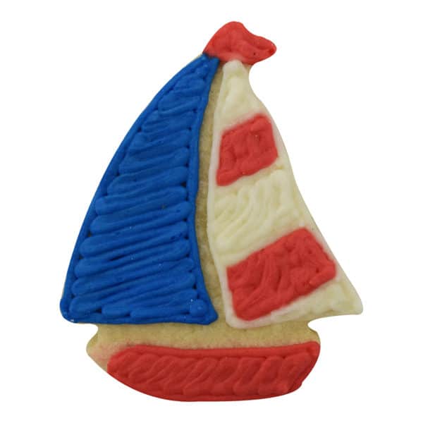 sailboat cookie