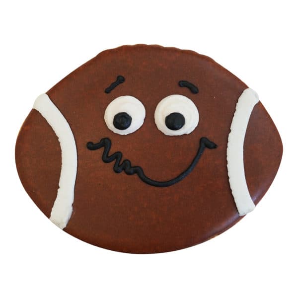 Football face cookie