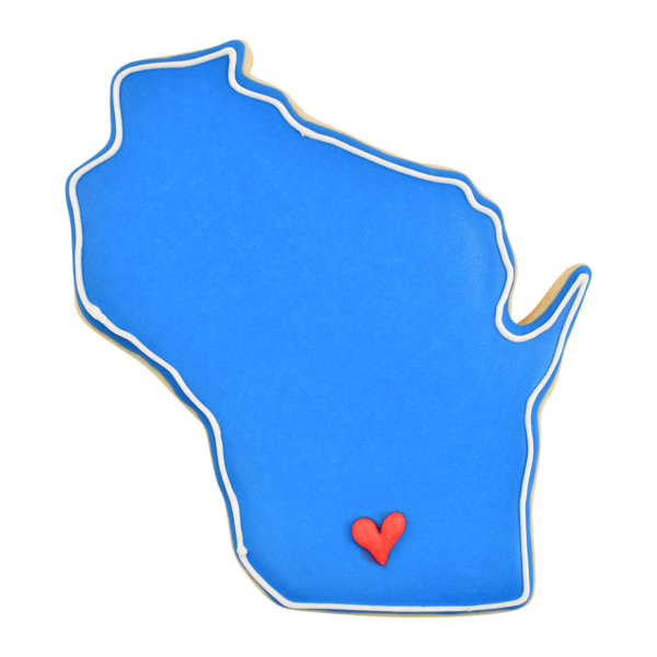 Wisconsin State Cookie Cutter (4") - Image 4