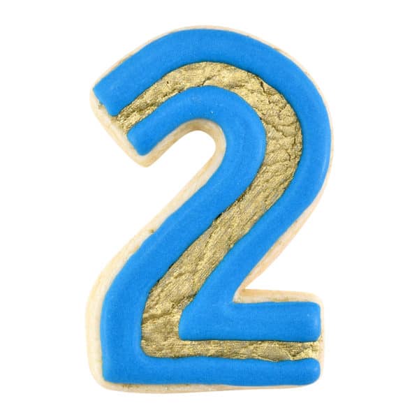 blue and gold 2 cookie