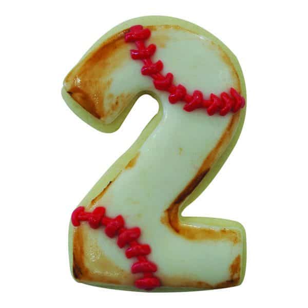 2 baseball cookie
