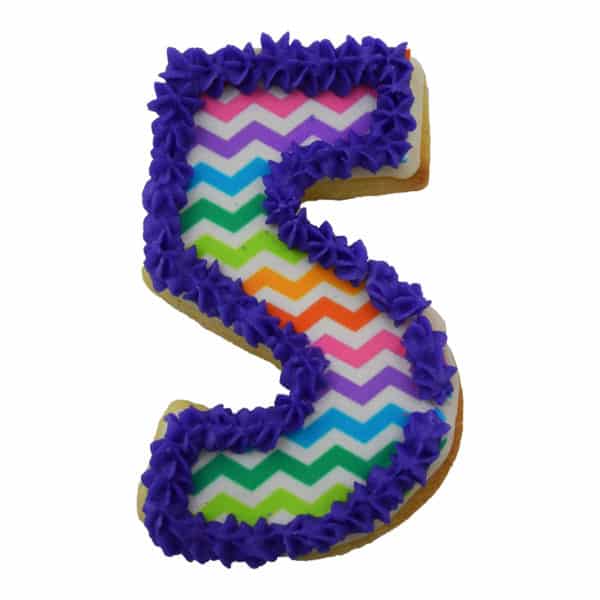 number 5 cookie