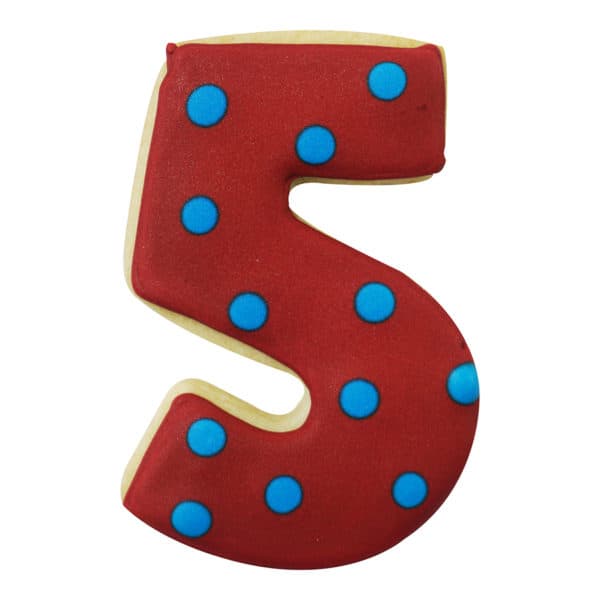 polka dot 5 cookie