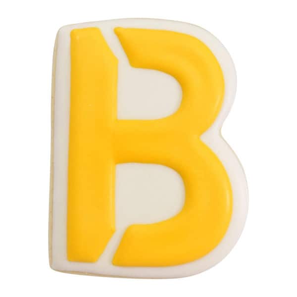 yellow b cookie