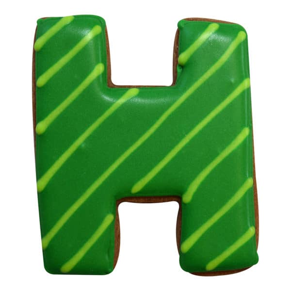 letter h cookie