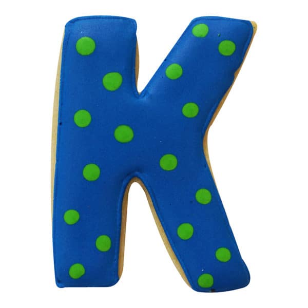 letter k cookie