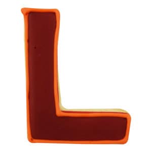 letter l cookie