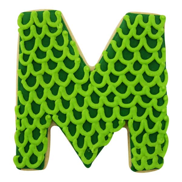letter m cookie