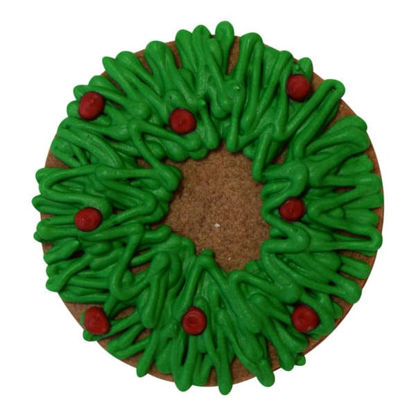 christmas wreath cookie