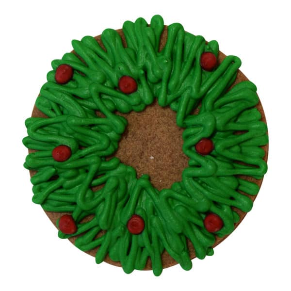 christmas wreath cookie