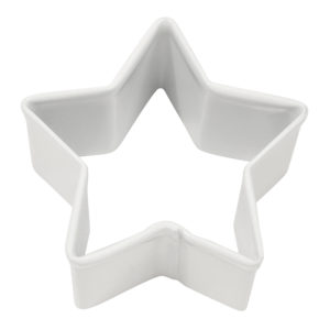 1.5" White Mini Star cookie cutter