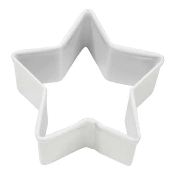 1.5" White Mini Star cookie cutter