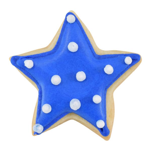 polka dot star cookie